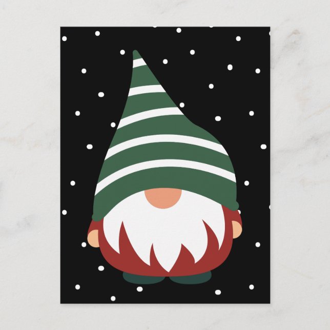 Postale JOYEUX NOËL | Carte de vœux de gnome de vacances d (Devant)