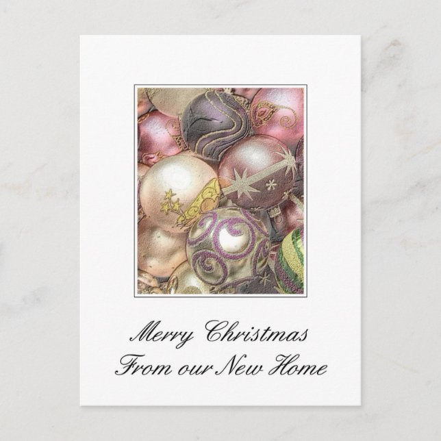 Postale Joyeux Noël de la nouvelle carte d'accueil (Devant)