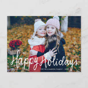 Postale Joyeux script de vacances superposer carte photo d