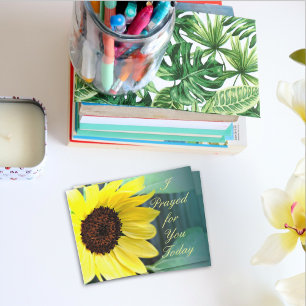 Postale Joyeux Tournesol Jaune Pensée de vous Carte postal