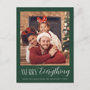Postale Joyeux tout photo carte noël