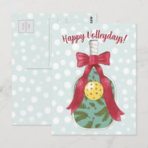 Joyeux Volleydays Pickleball thème carte de vacanc