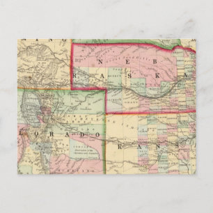 Postale Kan, Neb, Colo Carte par Mitchell