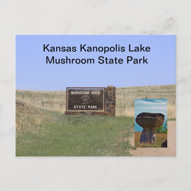 Postale Kanopolis Lake Mushroom State Park CARTE POST (Devant)