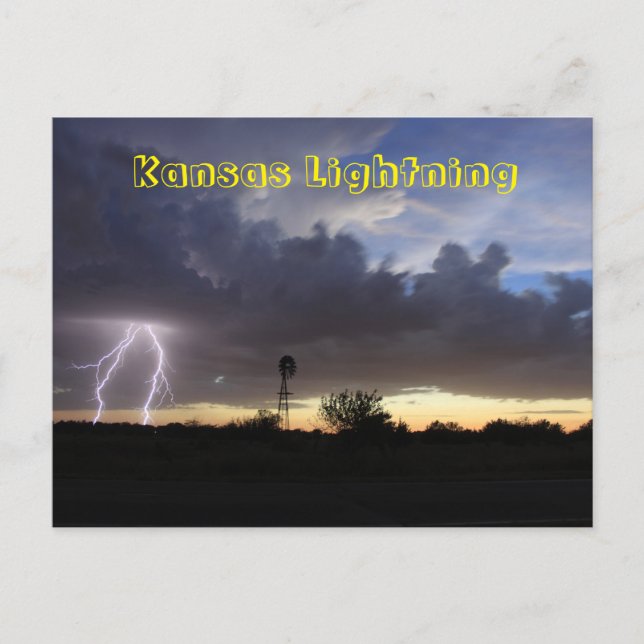 Postale Kansas Lightning POST CARTE (Devant)