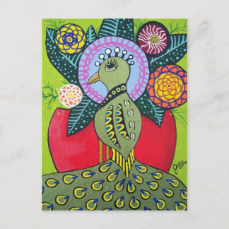 Postale La beauté de la différence Peacock Art carte posta