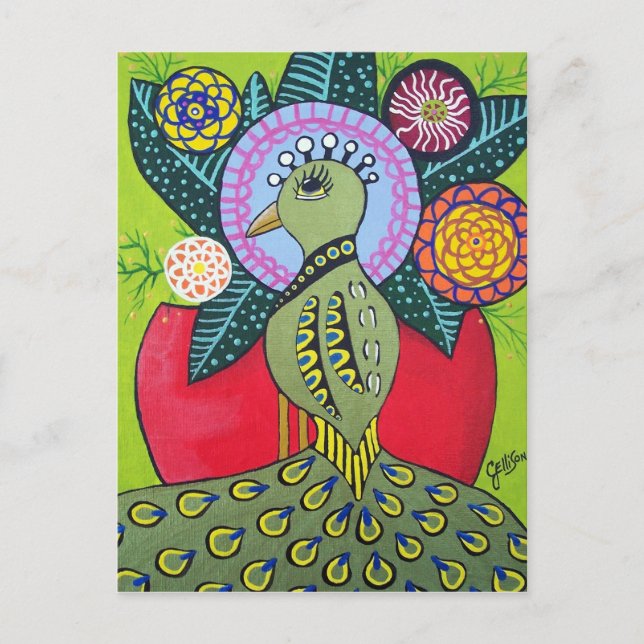 Postale La beauté de la différence Peacock Art carte posta (Devant)