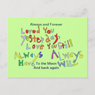 Postale La carte de l'amour