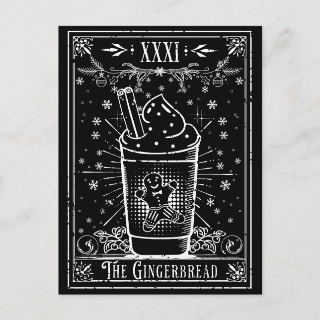 Postale La carte de tarot Gingerbread Latte (Devant)
