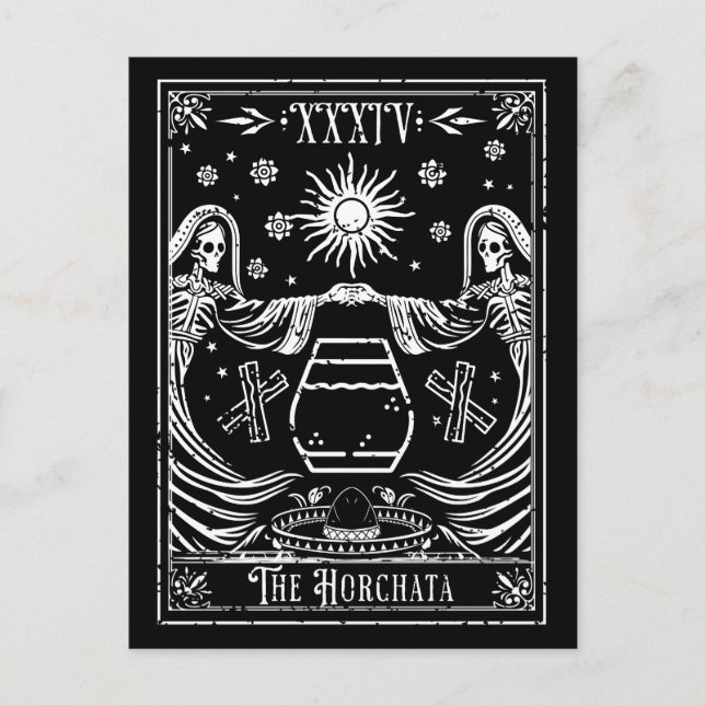 Postale La carte de tarot Horchata (Devant)