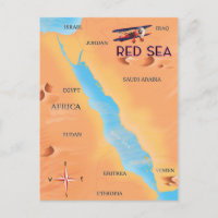 La carte de voyage de la mer Rouge