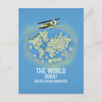 La carte du monde de Dubaï Émirats arabes unis