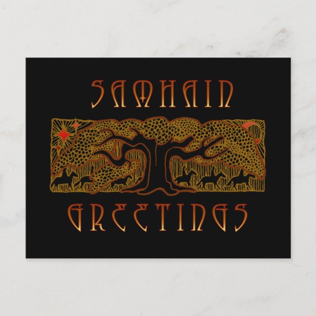 Postale La carte Great Tree Samhain (Devant)