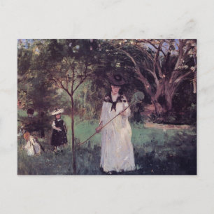 Postale La chasse au papillon par Berthe Morisot Carte pos