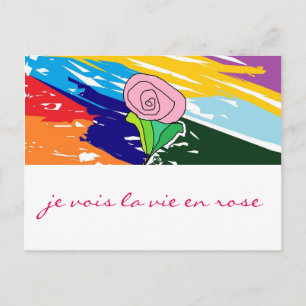 Postale La La luttent la carte rose d'en