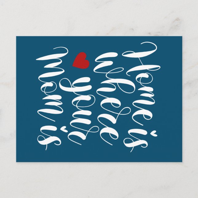 Postale La maison où ta mère est la fête des mères | Carte (Devant)