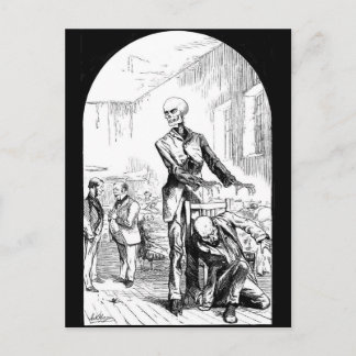 Postale La mort comme le vrai Gardien des Pauvres carte po