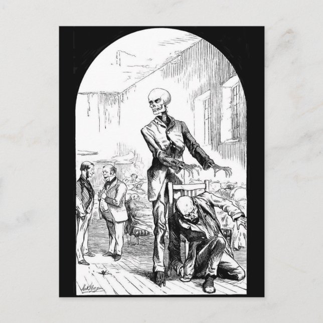 Postale La mort comme le vrai Gardien des Pauvres carte po (Devant)