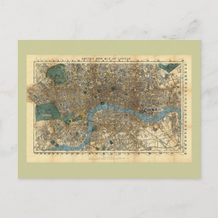 Postale La nouvelle carte de Londres de Smith 1860