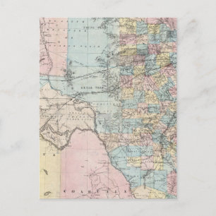 Postale La nouvelle carte de Richardson de l'état du Texas