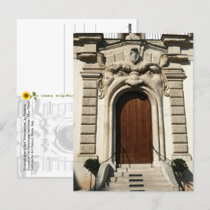 Postale La porte de la Bibliotheca Hertziana. Carte postal