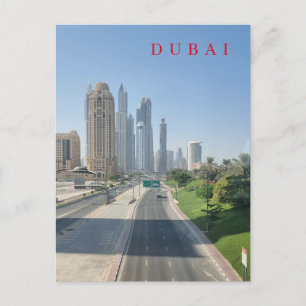 Postale La route de Dubaï et les bâtiments vue carte posta