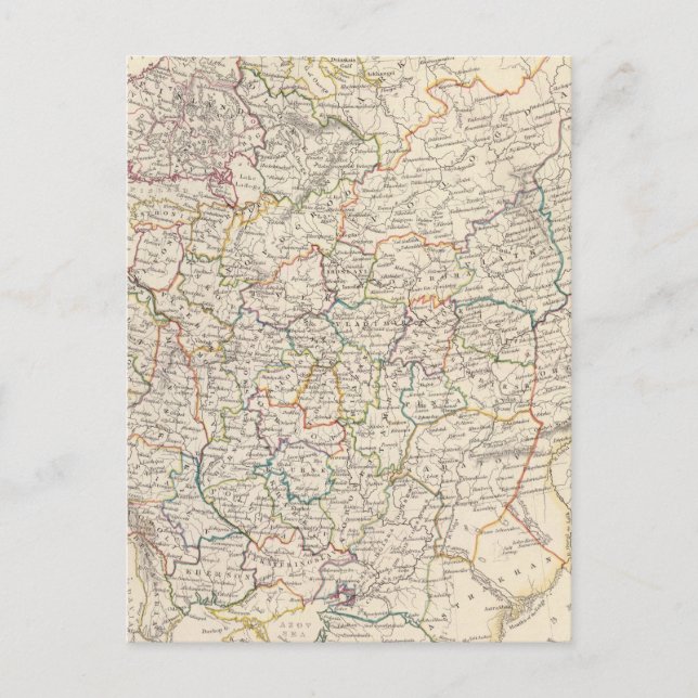 Postale La Russie en Europe carte générale (Devant)