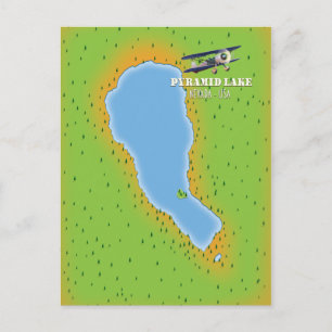 Postale lac Pyramid Lake Nevada USA carte