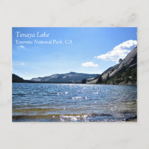 Postale Lac Tenaya, Parc national de Yosemite, carte posta