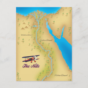 Postale L'affiche de carte ancienne de style vintage du Ni