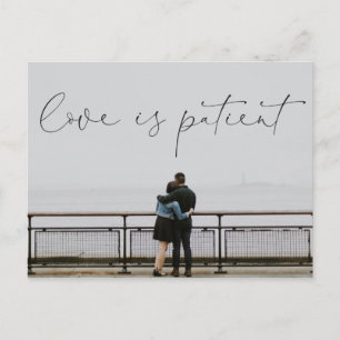Postale L'amour est Patient Postponed Mariage Carte Postal