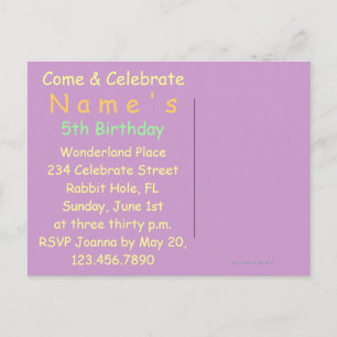 Postale Lapin à Alice au pays des merveilles ~ Carte posta