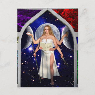 Postale L'art de carte de tarot de prêtresse
