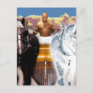 Postale L'art de la carte Tarot Chariot