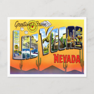 Postale Las Vegas, Nevada Vintage Big Lettres Carte postal
