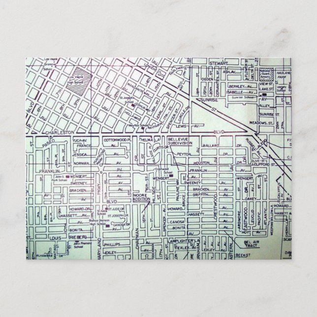 Postale Las Vegas, NV Carte Vintage (Devant)