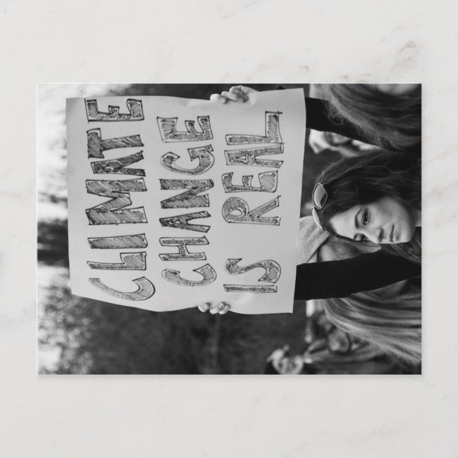 Postale Le changement climatique est une vraie carte posta (Devant)