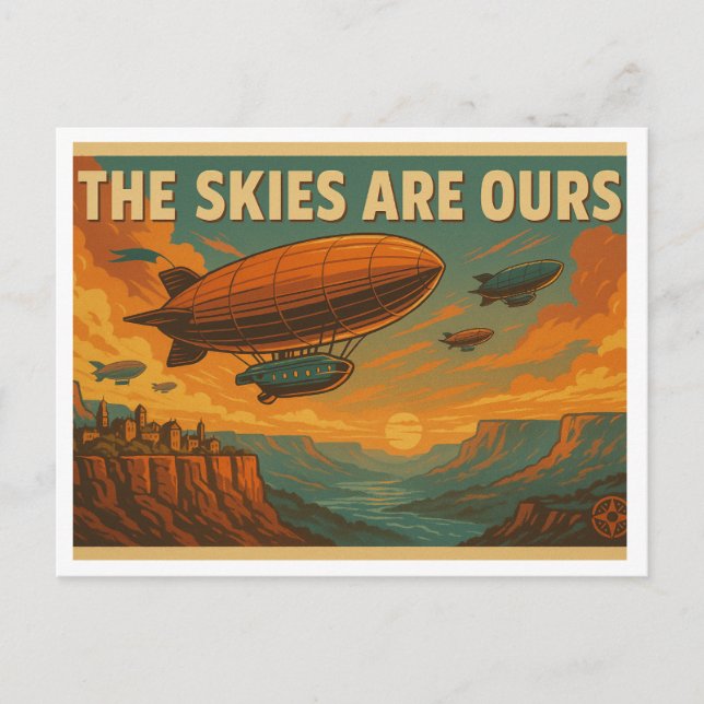 Postale Le ciel est à nous - Airship Adventure Carte posta (Devant)