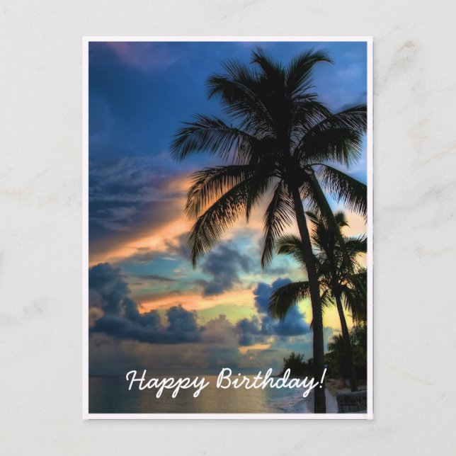 Postale Le paradis... Carte d'anniversaire (Devant)