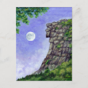 Postale Le Vieux Homme De La Montagne New Hampshire Carte 