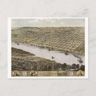 Postale Leavenworth Kansas - Carte historique