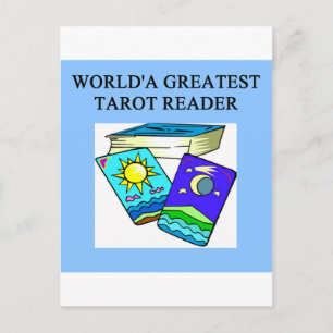 Postale lecteur de carte tarot conception de lecture