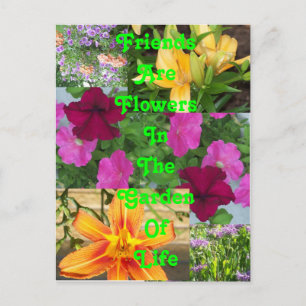 Postale Les amis sont Fleurs ... carte    postalePC78