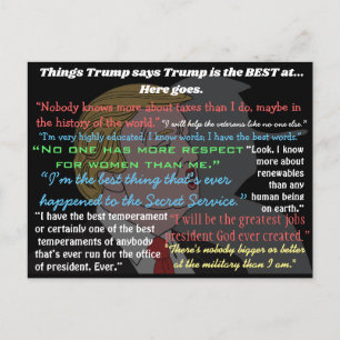 Postale Les Choses Stupides Dit Donald Trump Sur Les Carte