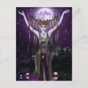 Postale Les enchantements des créatures nocturnes Carte po