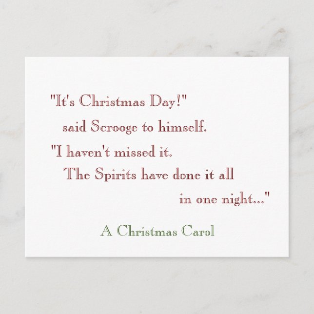 Postale Les Esprits ont tout fait en une nuit ! Carte post (Devant)