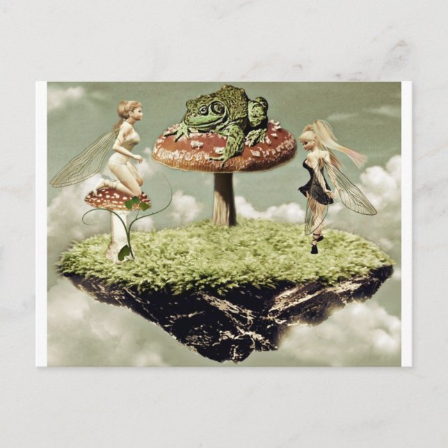 Postale Les fées et le prince de la grenouille Carte posta (Devant)