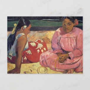 Postale 'Les femmes tahitiennes sur la plage' - Carte post