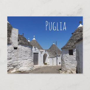 Postale Les maisons Trulli à Alberobello, Puglia carte pos