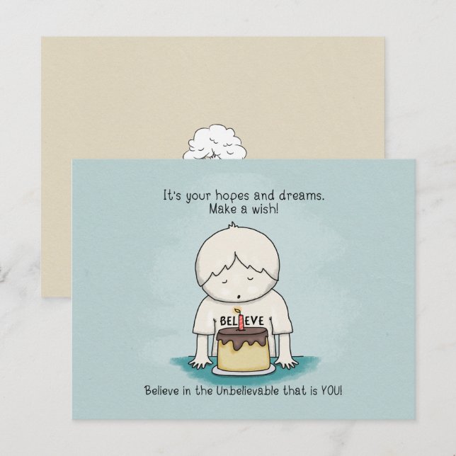 Postale Les souhaits sont des espoirs et des rêves carte p (Devant / Derrière)